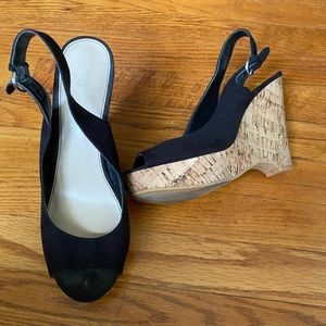 Nine West Black Wedges